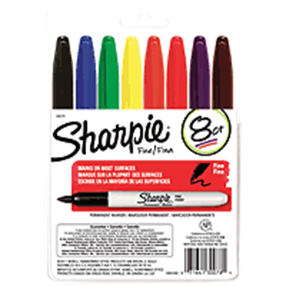 Sharpie, Marker Set, Art & School, Sanford, Fine, 8 count, 284029